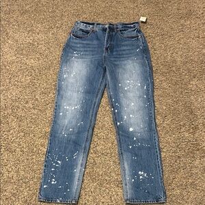 Juicy Couture Medium Wash Splatter Paint Jeans